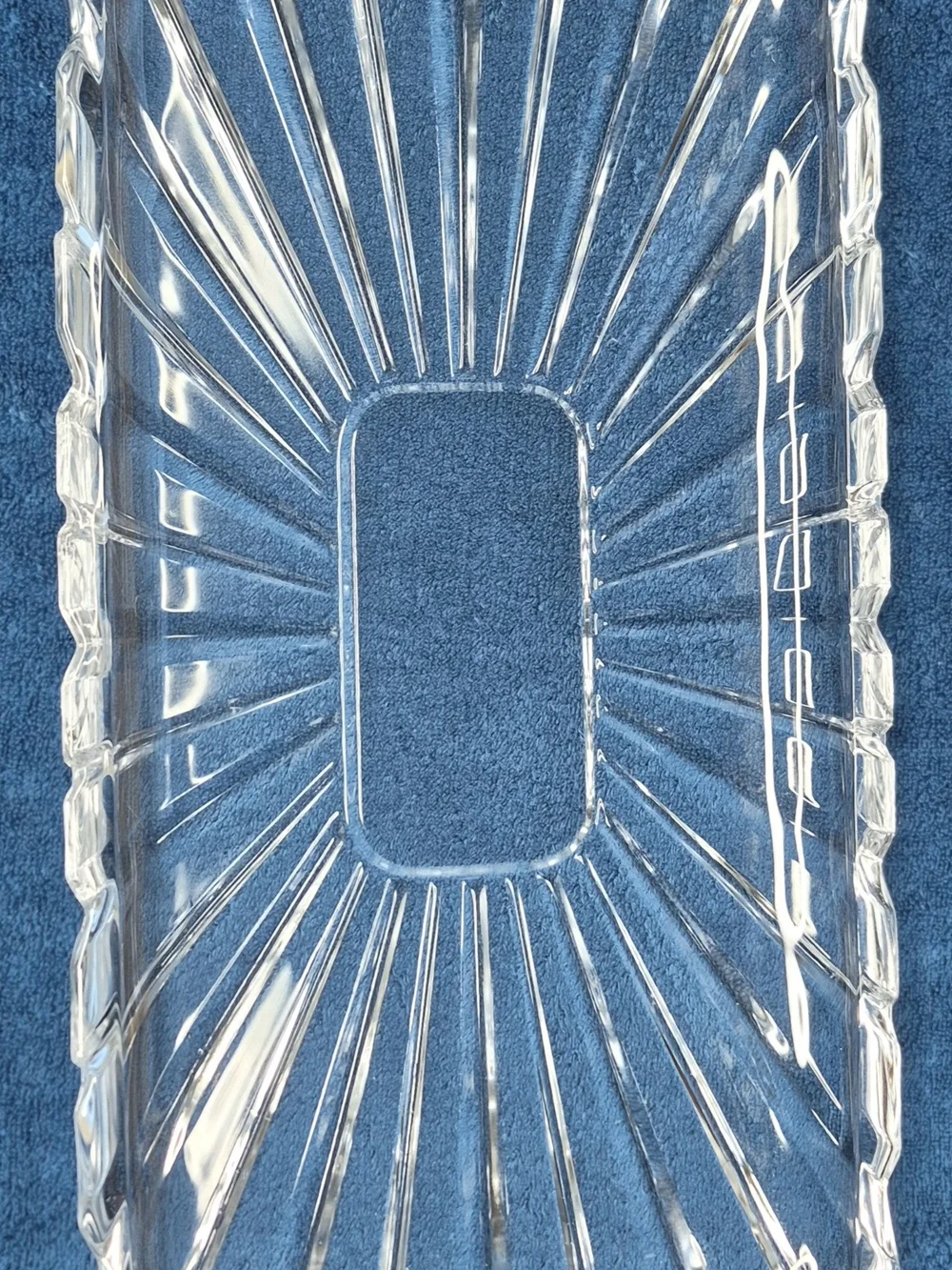 Clear Glass Rectangular Serving Tray - Elegant Home Accent